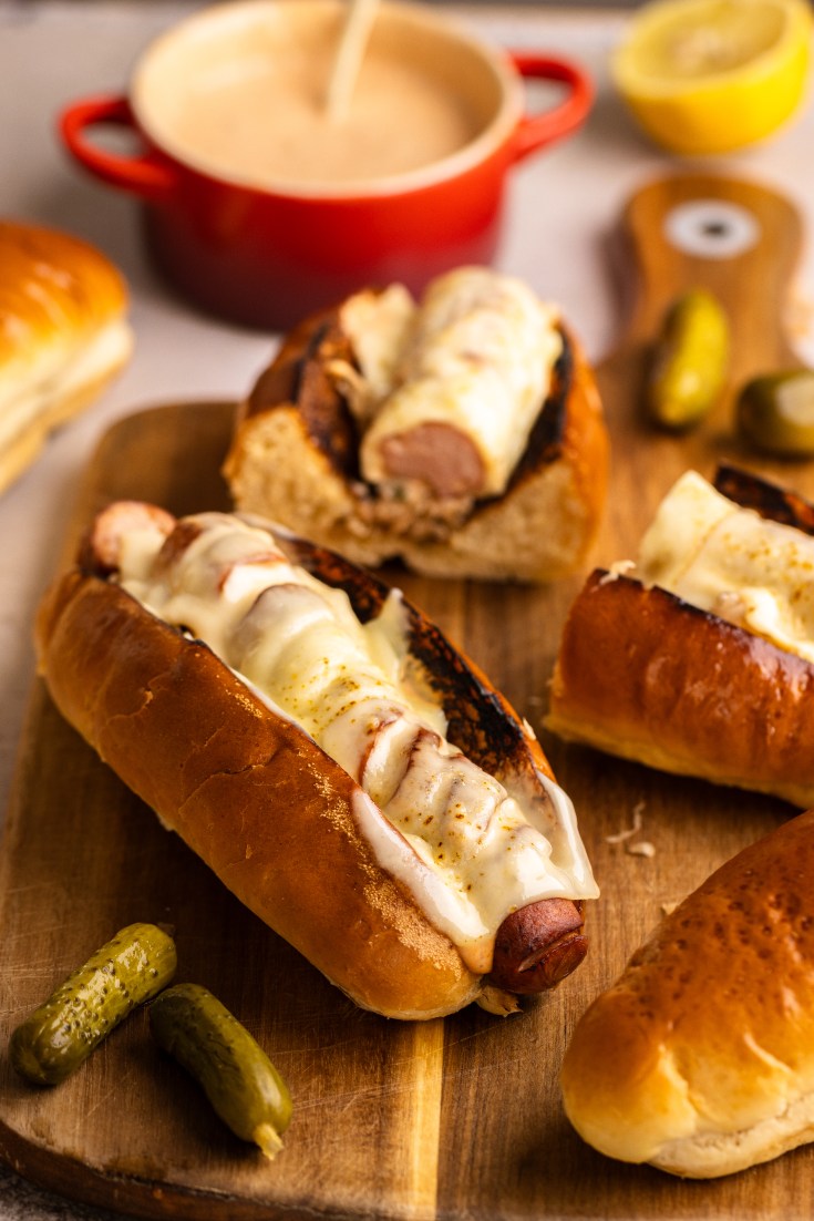 reuben hot dog, reuben sandwich, frankfurter, russian dressing recipe, summer foods, hot dog recipes, July 4th recipes,