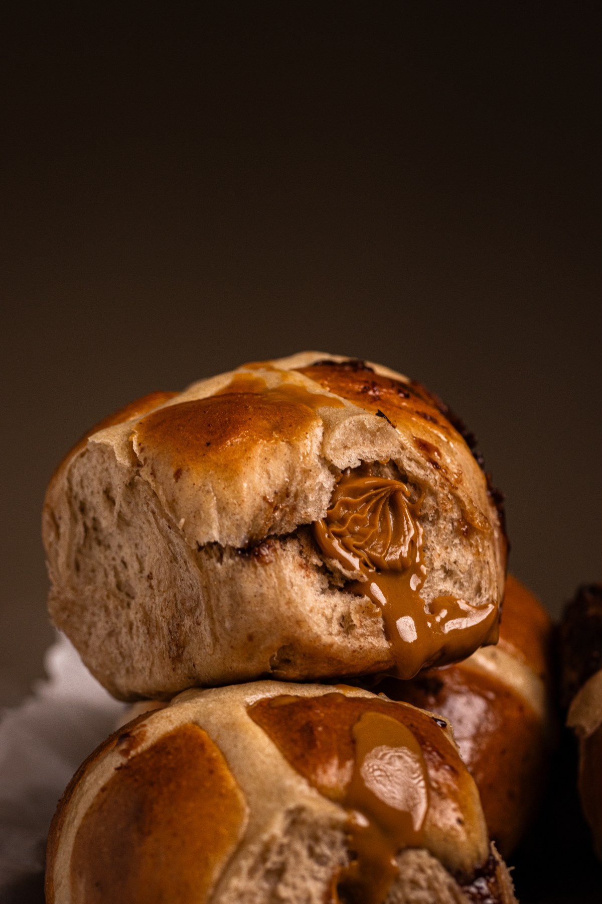 Biscoff & Chocolate Chip Hot Cross Buns